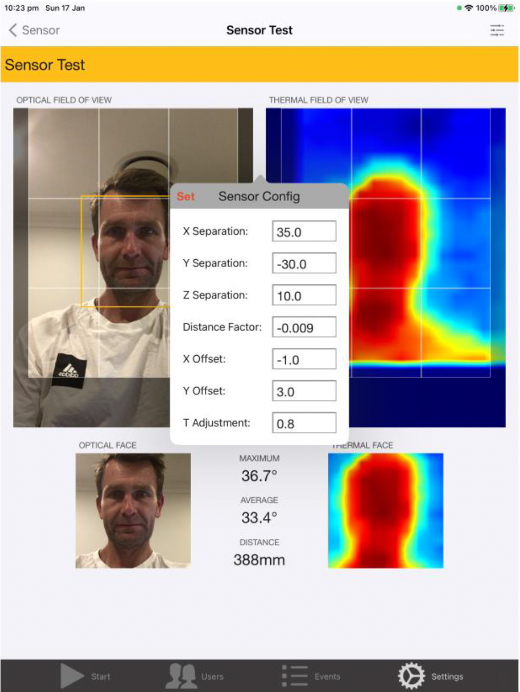 How to I perform an onsite temperature sensor calibration?